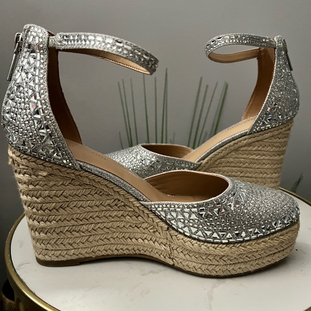 Thalia Sodi Jeweled Wedges